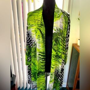 Caroline Rose Abstract Print Kimono